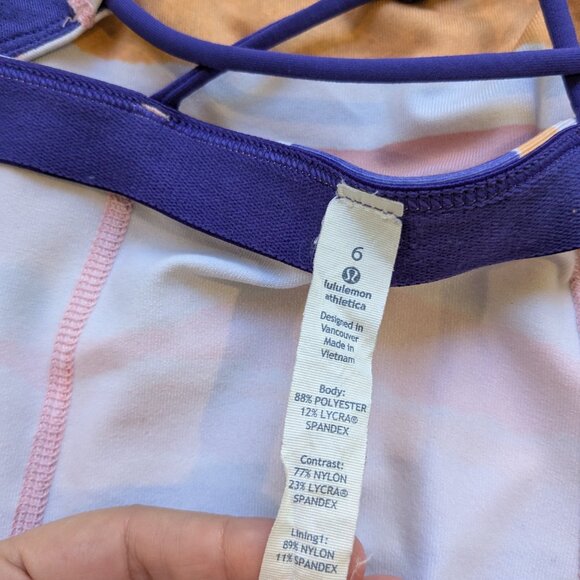 ⭐ Lululemon Dancing Warrior tank top size 6 - Picture 10 of 10